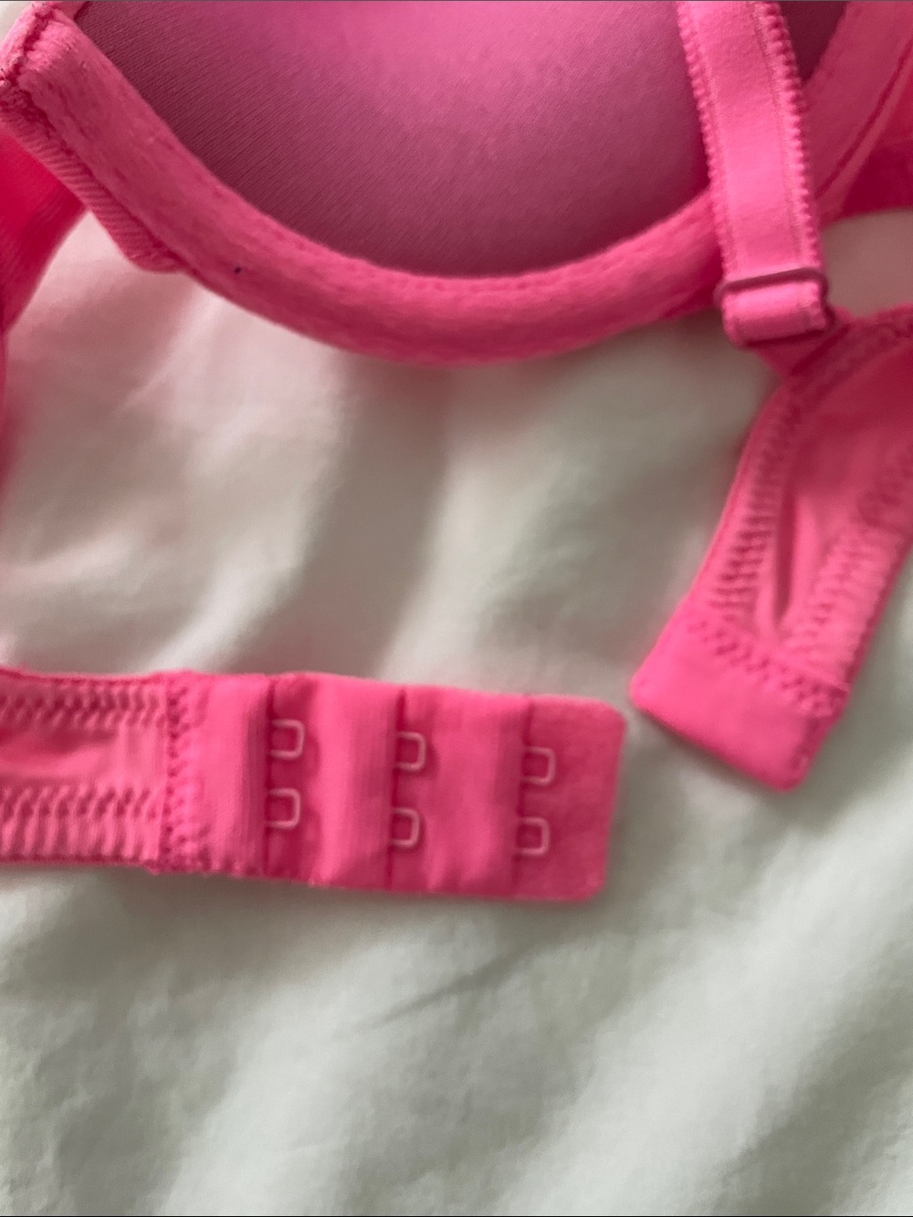 PINK Victoria's Secret Neon Pink Molded Push-Up Bra size 32A - Picture 7 of 8